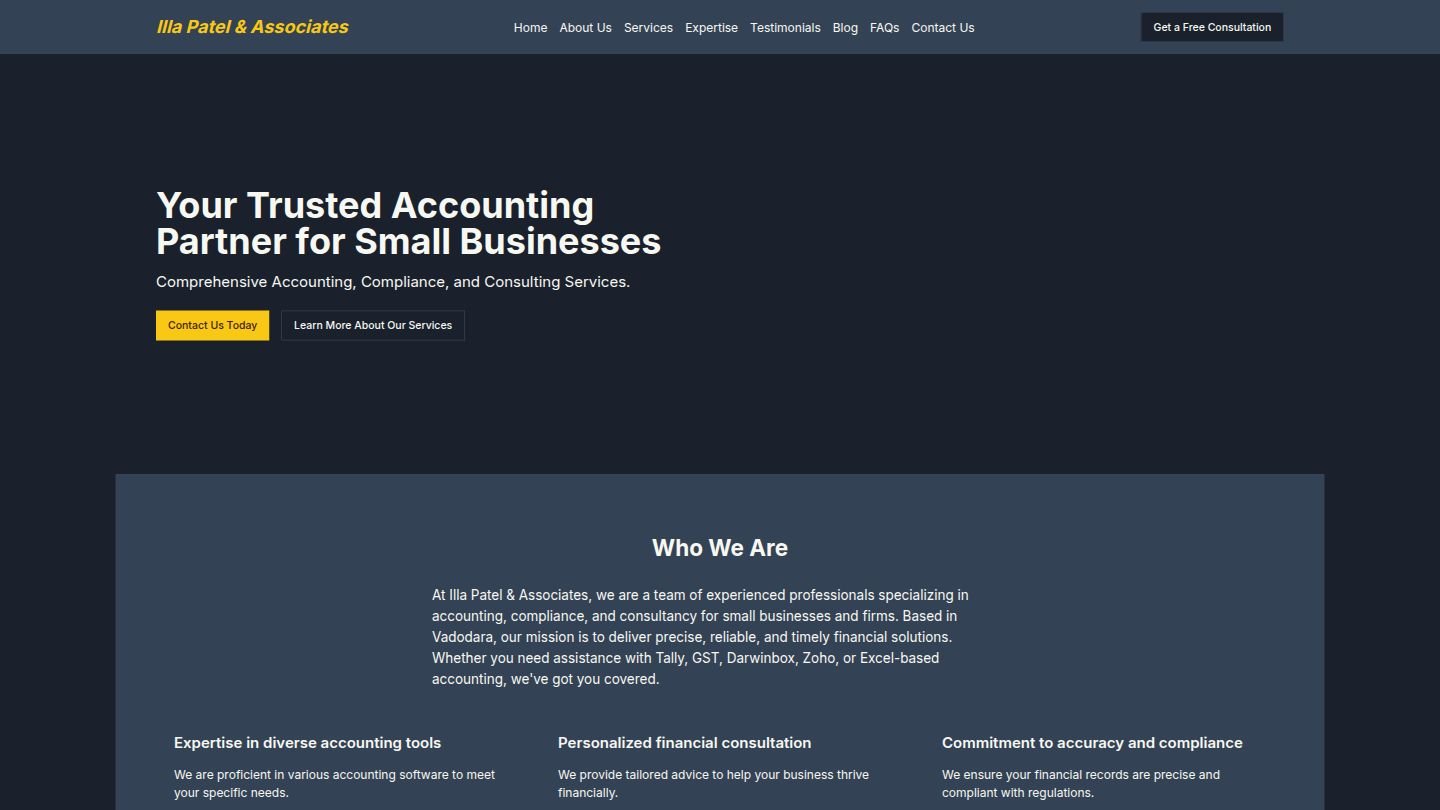 Sample website for Basic Plan